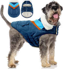 Hundemantel Winterjacke Warm Klettverschluss ReflektierendBlau XXXL