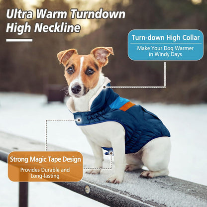 Hundemantel Winterjacke Große Hunde Warm Klettverschluss Reflektoren