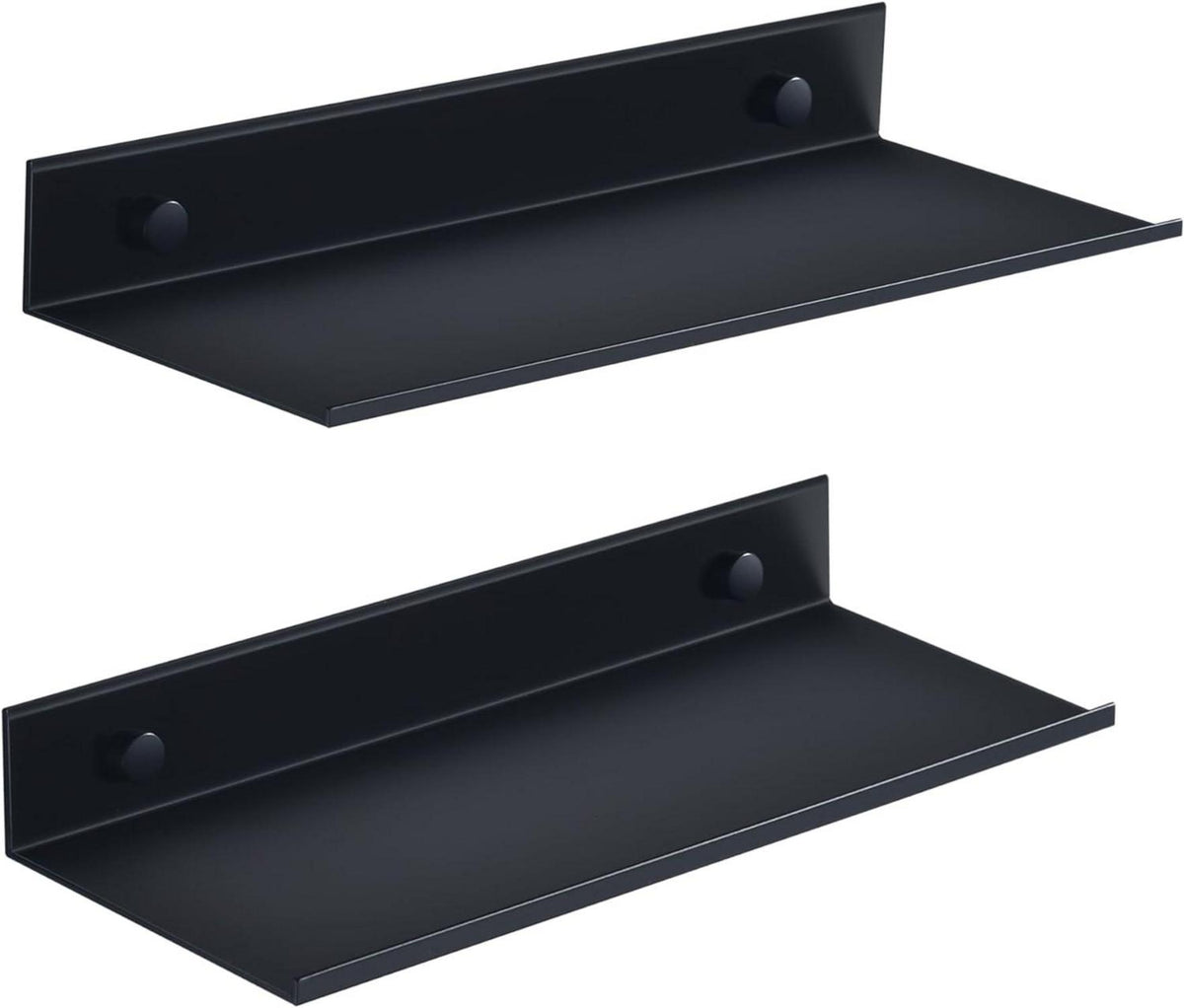 Schwarzes Duschablage Wandregal Set 2er 30cm Badezimmer Regal HNVNER