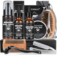 11 in 1 Bartwachstumsset Männer Geschenke Bartpflege Set