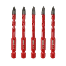 Fliesenbohrer Set 6mm Hartmetall mit Sechskantschaft 5 Stück