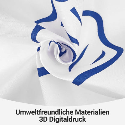 Duschvorhang 240x200cm Klein Ozeanstern, Wasserabweisend, Beschwerter Saum