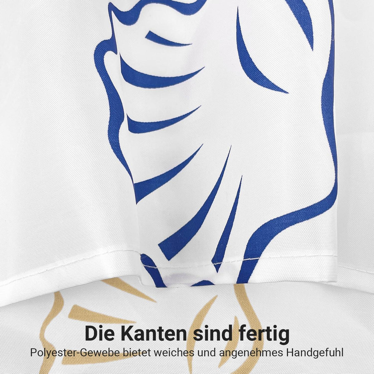 Duschvorhang 240x200cm Klein Ozeanstern, Wasserabweisend, Beschwerter Saum