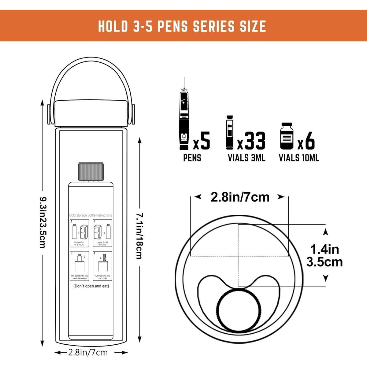 Insulin Kühler Reise Tasche für Diabetiker – Medizin Organizer
