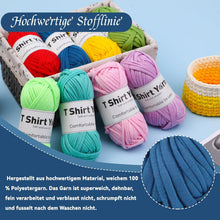 Doxiru 4er-Pack T-Shirt-Garn-Set Baumwollgarn Häkelgarn dunkelblau