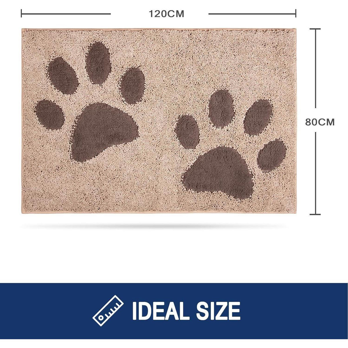 Waschbare Fußmatte 80x120 cm – Schmutzfangmatte für Innen & Eingang