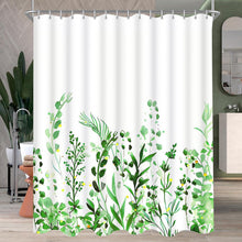 Duschvorhang Blumen Antischimmel Wasserdicht Waschbar Ösen 240x180cm