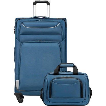 COOLIFE 2tlg Koffer Set 4 Rollen TSA-Schloss Handgepäck