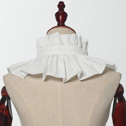 Rüschenkragen im viktorianischen Stil aus Polyester-Seide