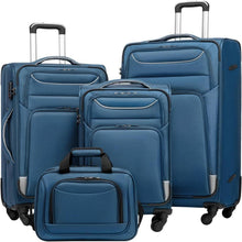 COOLIFE Koffer Set 4 Rollen Handgepäck TSA-Schloss