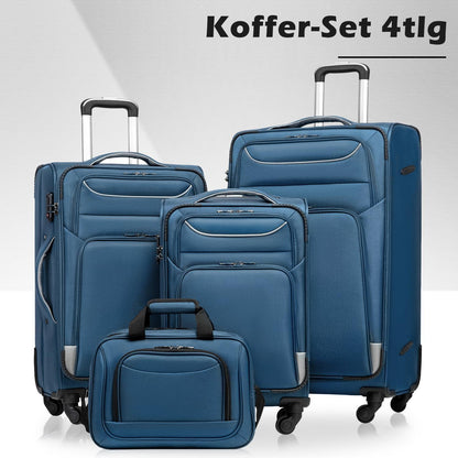 COOLIFE Koffer Set 4 Rollen Handgepäck TSA-Schloss