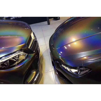 Regenbogen Autofolie Grau Glänzend – Car Wrapping Folie 30x152cm