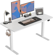 Elektrisch höhenverstellbarer Schreibtisch 152 x 60 cm Tischplatte
