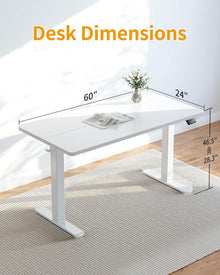 Elektrischer Höhenverstellbarer Schreibtisch 152x60cm