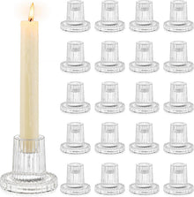 Glas Kerzenhalter Stabkerzen 20er Set Klein Hochzeit Weihnachten Party