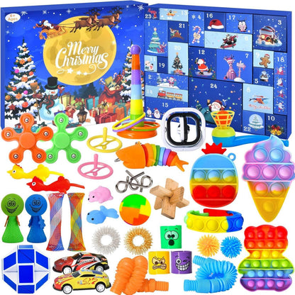 Adventskalender 2024 Kinder Weihnachts-Countdown Fidget Toys Jungen