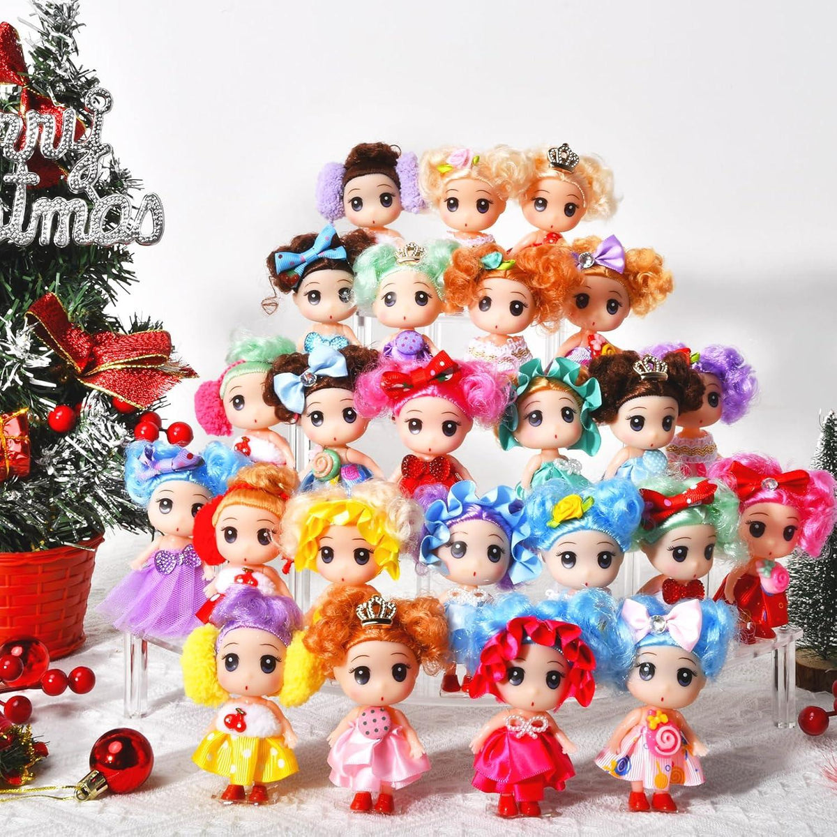 Adventskalender 2024 Mädchen Prinzessinnenpuppen 24 Tage