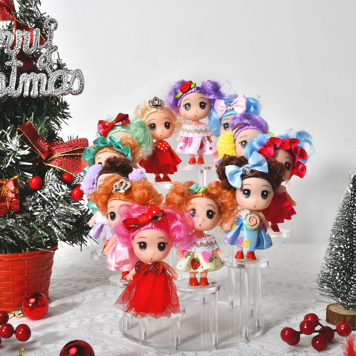 Adventskalender 24 Prinzessinnenpuppen Mädchen Weihnachtszauber