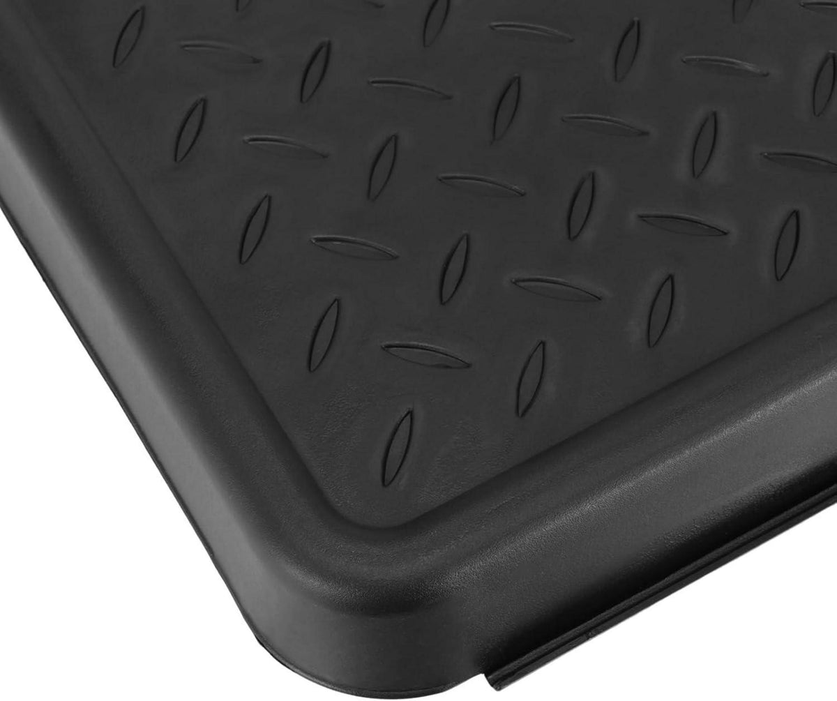 Schuhabtropfschale 6er Set 35x27cm Schwarz für Innen Außenbereich