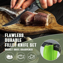Filetiermesser Set Fischmesser Anti-Rutsch-Griff 25CM mit