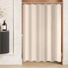 Duschvorhang Beige Antischimmel Textil 90x180cm 100% Polyester