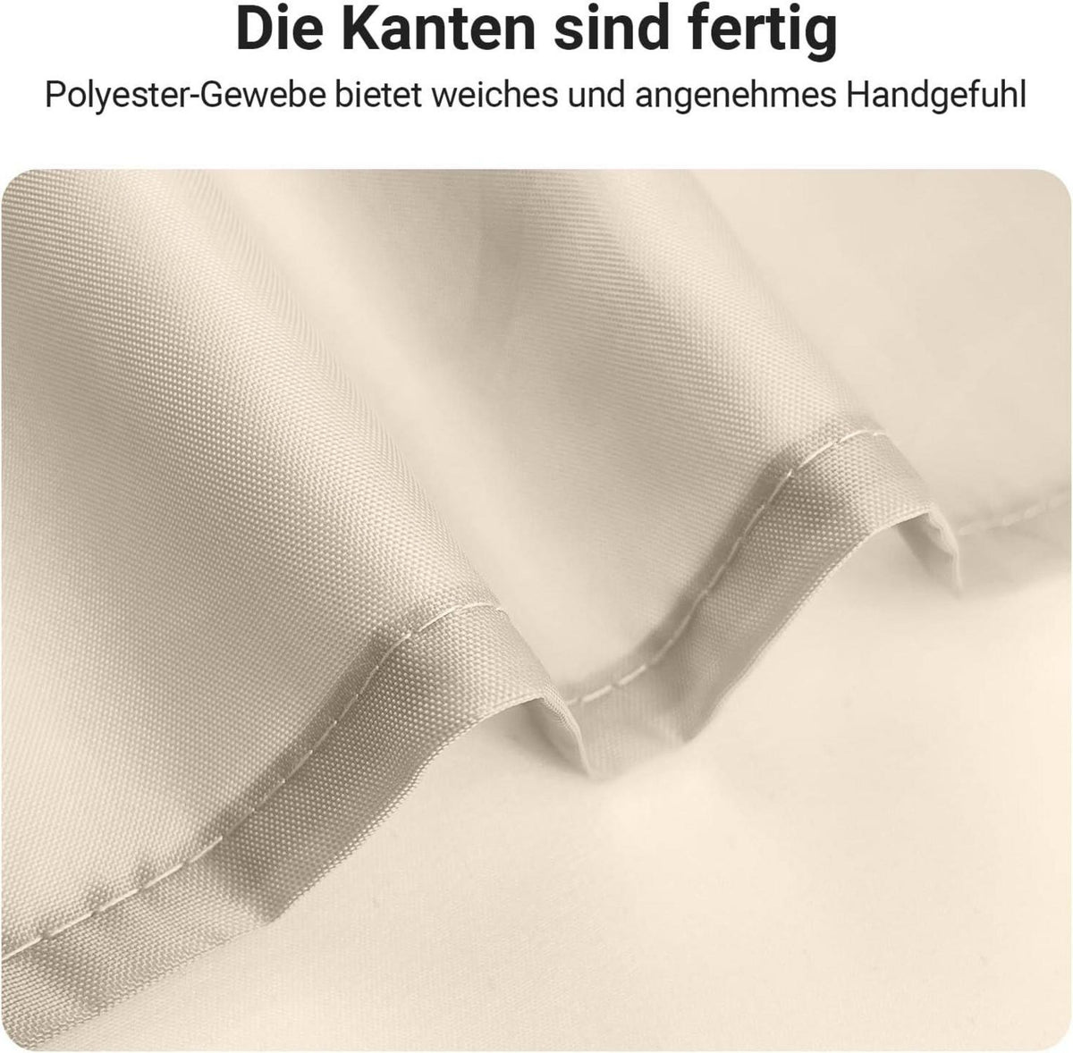 Duschvorhang 90x180 cm Beige Antischimmel Wasserabweisend Polyester Stoff