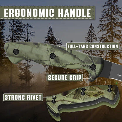 Filetiermesser Edelstahl mit Anti-Rutsch-Griff, Outdoor-Messer für Fisch