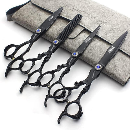 Profi Friseurschere Set 6/7 Zoll – Haarschneideschere & Effilierschere