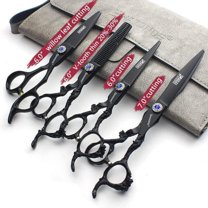 Profi Friseurschere Set 6/7 Zoll – Haarschneideschere & Effilierschere