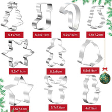 Weihnachtskeksschneider Set 10 Edelstahl Weihnachtsformen