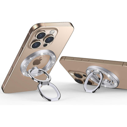 MagSafe Ringhalter & Ständer, Rhinestone Silver