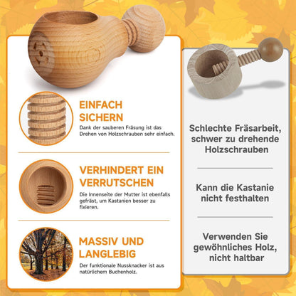 Kastanienbohrer Set mit Bastelanleitung & Zubehör für Kinder