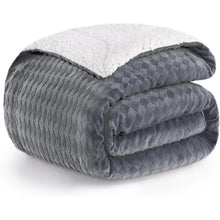 Flauschige Decke 200x230cm Kuscheldecke Sherpa Wohndecke