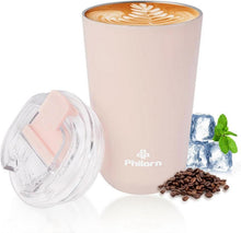 Thermobecher Kaffee to go Becher aus Edelstahl 380ml Rosa