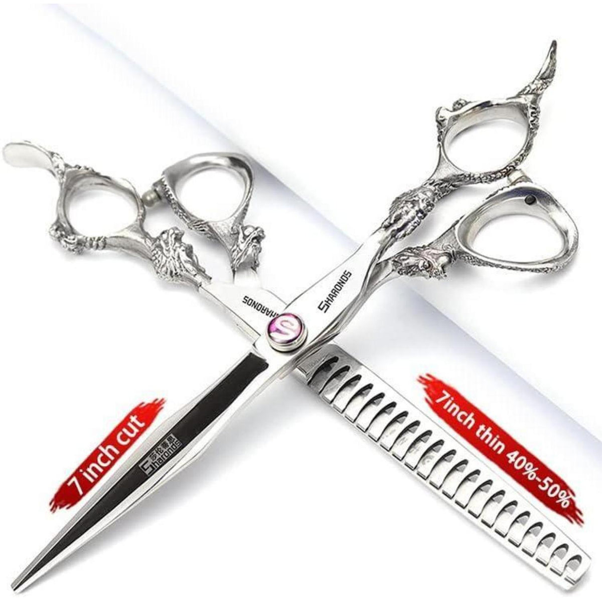 Professionelle Friseurschere Edelstahl 6/7 Zoll mit Saphir