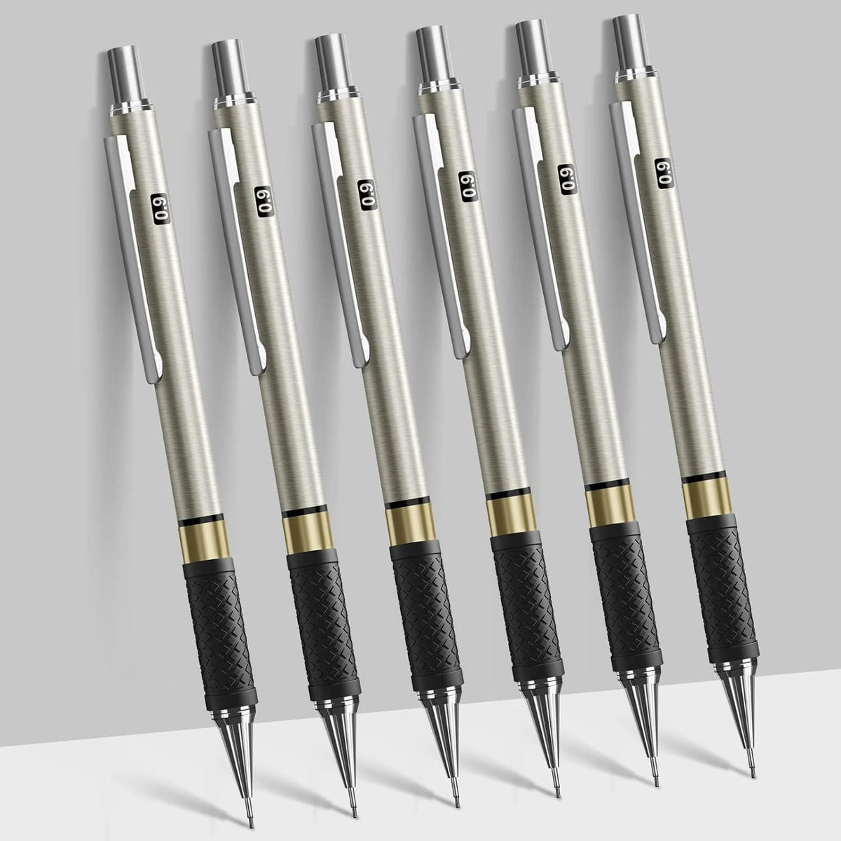 0,9 mm Metall-Druckbleistift Set mit 360 HB Minen und Radiergummis