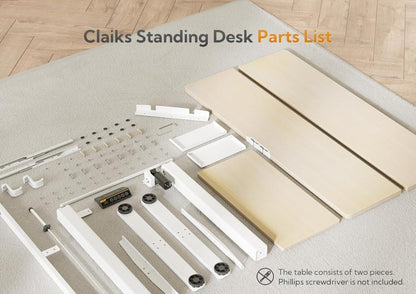Höhenverstellbarer Elektrischer Schreibtisch mit Tastaturablage 140x60 cm Beige