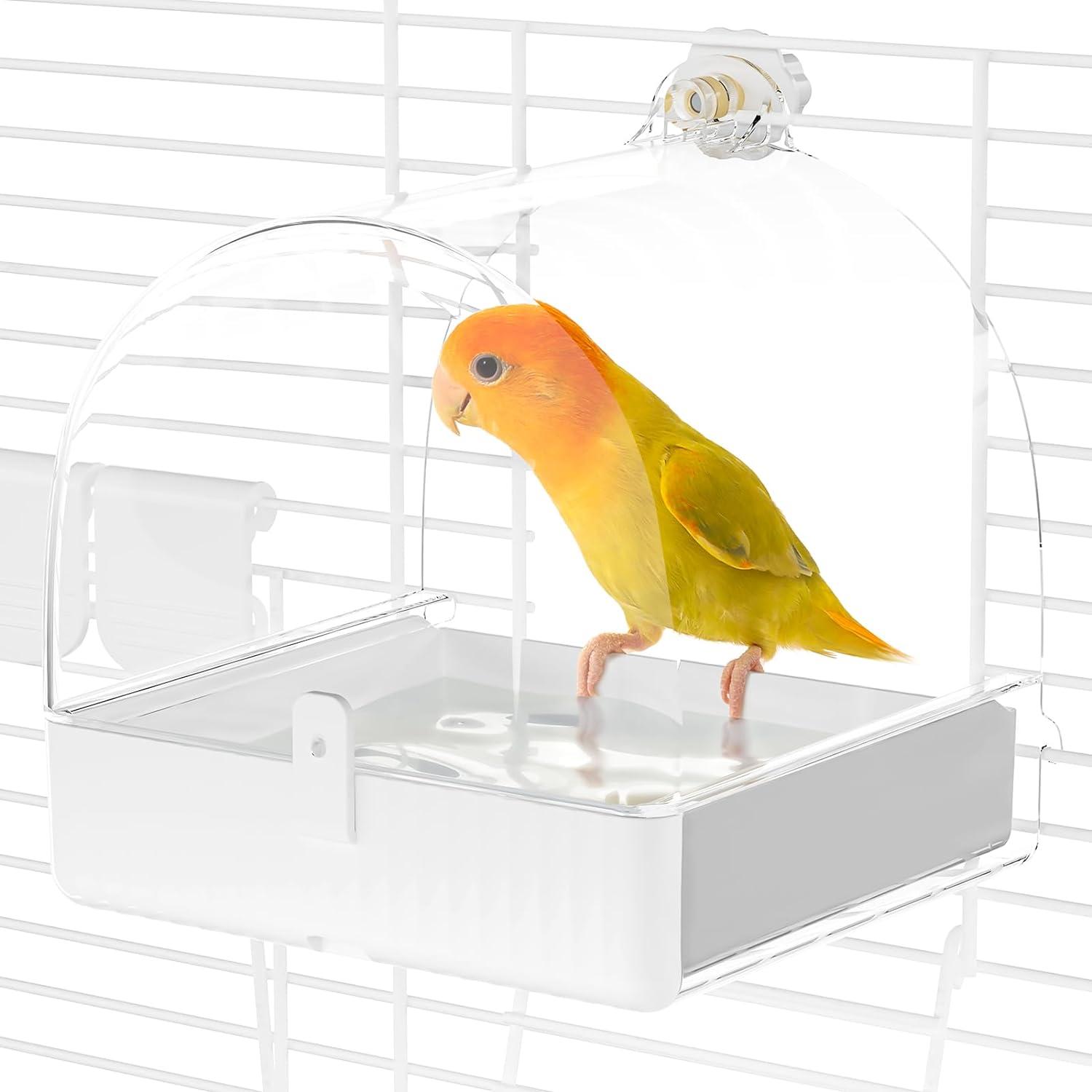 Badehaus für Vogelkäfig 3-in-1 Multifunktions-Vogelbad
