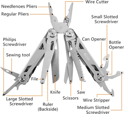 Multitool Taschenmesser Zange 16-in-1 Werkzeug Set Outdoor