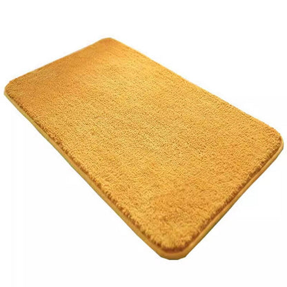 Rutschfester Badteppich Flauschig Gelb 110x140 cm