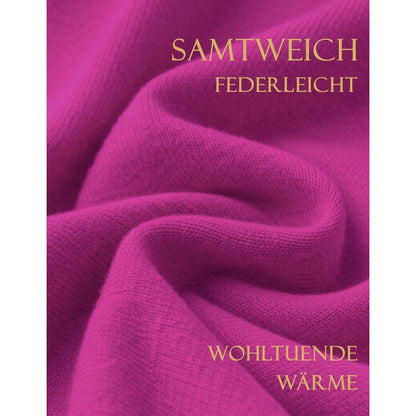 Damen Poncho Strick Cape Weich Einheitsgröße Hotpink
