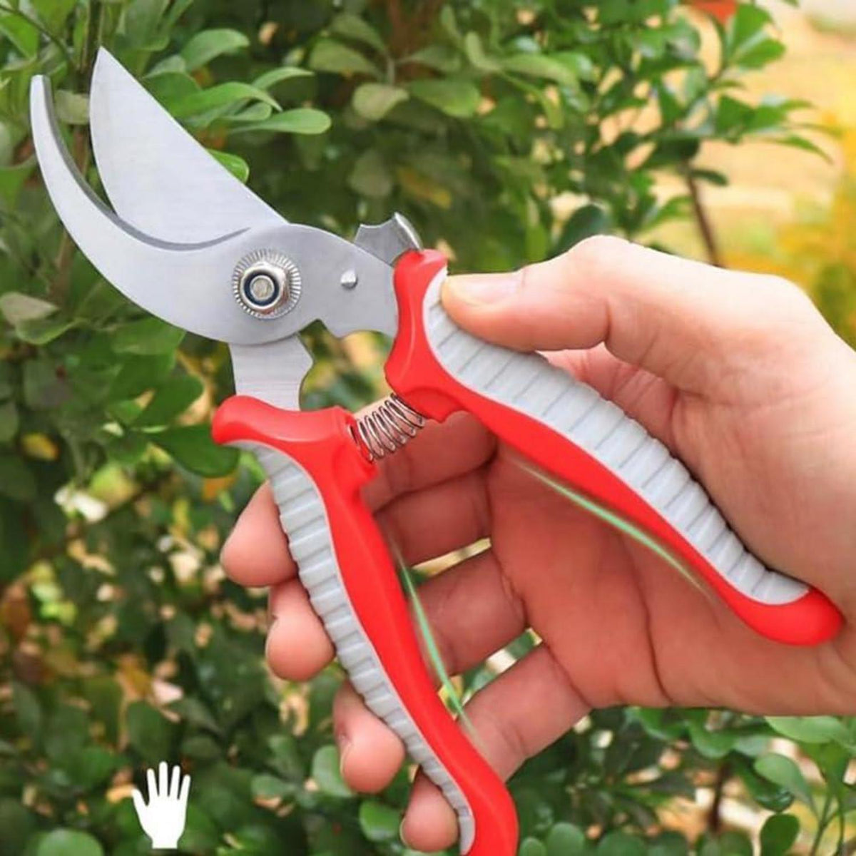 Jütze Bypass-Gartenschere - Hochwertige Stahl-Klingen 19 cm Ergonomisch Blumen