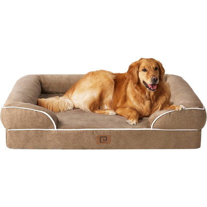 Orthopädisches Hundebett XL mit Memory Foam, waschbar, wasserdicht