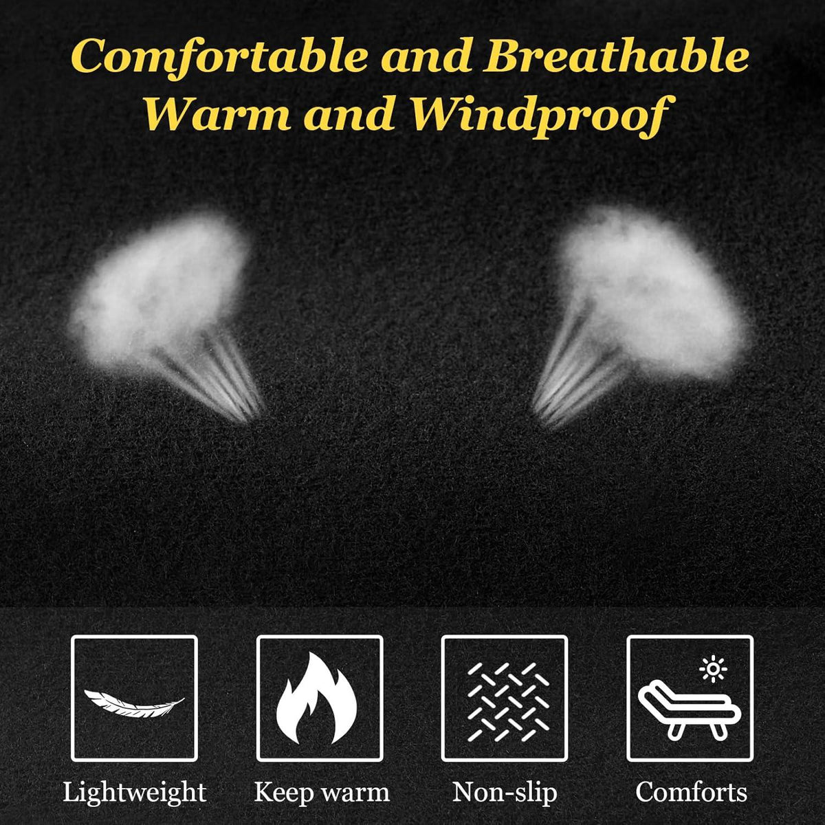 Touchscreen Winterhandschuhe Laufen Skihandschuhe Schwarz