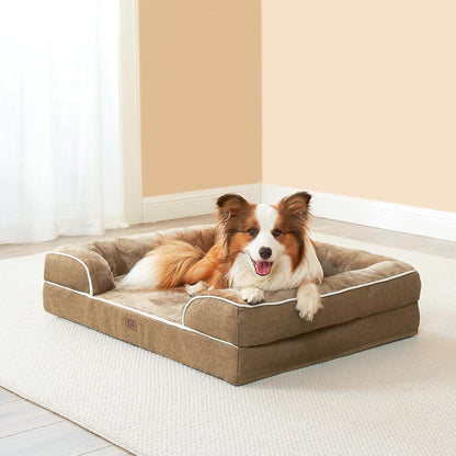 Orthopädisches Hundebett XXL mit Memory Foam, waschbar, wasserdicht