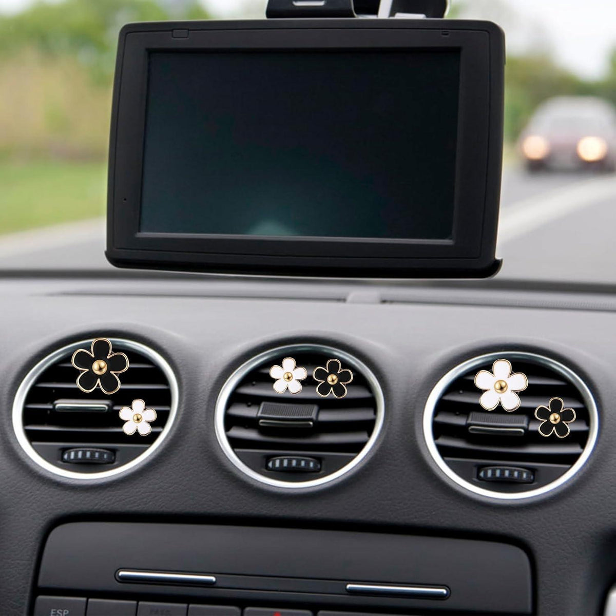 8x Gänseblümchen Auto Lufterfrischer Clip Innenraum Deko