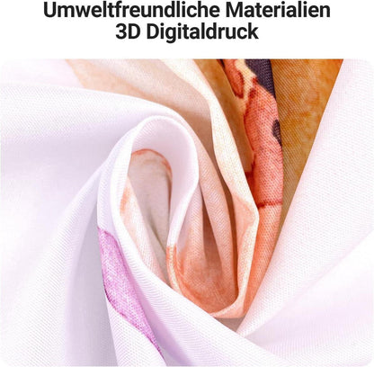 Duschvorhang Blumenmuster Antischimmel 240x200cm Polyester Elegante