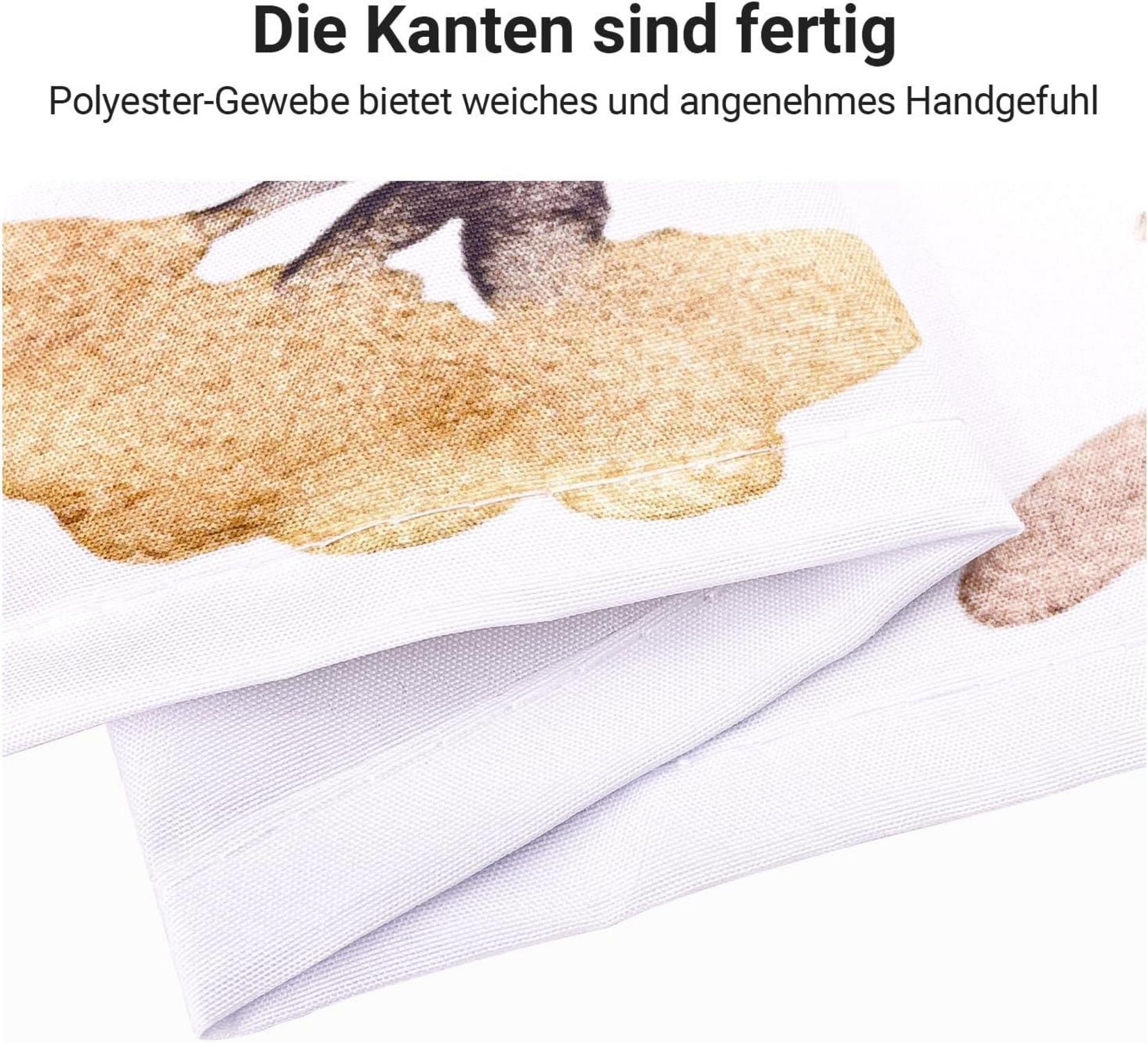 Duschvorhang Blumenmuster 200x200 cm beschwert Saum wasserabweisend waschbar