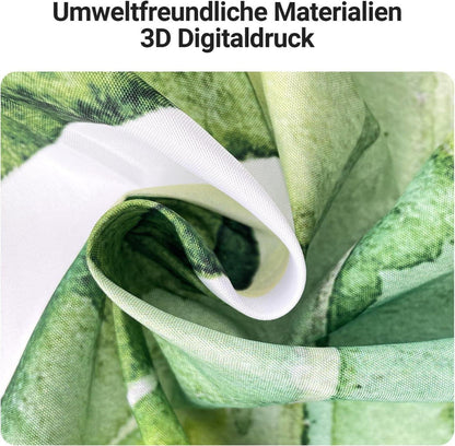Duschvorhang Grün Blätter 150x200cm Antischimmel Polyester Stoff