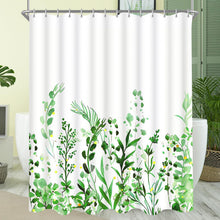 Duschvorhang Blumen Blätter 220x180cm Antischimmel Wasserdicht